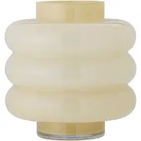Bloomingville Sahara Vase H22 Yellow - , Gelb, für Wohnzimmer, Glas