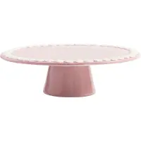 &Klevering - Whip Tortenplatte, Ø 26 x 8 cm, pink
