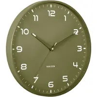 Karlsson - Wanduhr Orgullo - Armeegrün - Ø40cm