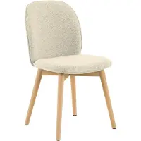 Ebuy24 Cindy Esszimmerstuhl Bouclé beige.
