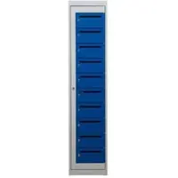 Proregal Postverteilerschrank Crane HxBxT 180 x 40 x 50 cm Grau-Blau