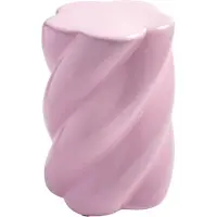 &k amsterdam &klevering - Marshmallow Hocker, Ø 33 x 45 cm, rosa
