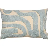 Fonq Wave Zierkissen 40 x 60 cm - Hellblau
