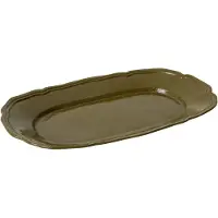 HK Living - New Classics Serviertablett, 35 x 21 cm, olive