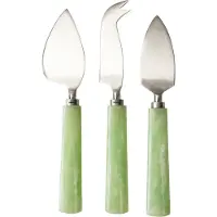 HK Living - Käsemesser-Set, sage (3er-Set)