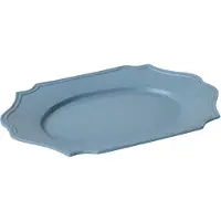 HK Living - New Classics Serviertablett, 35,5 x 24,5 cm, soft blue
