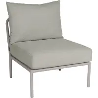 Stern Romy Lounge Mittelelement Aluminium greige inkl. Kissen