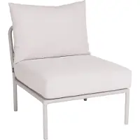 Stern Romy Lounge Mittelelement Aluminium greige inkl. Kissen