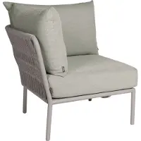 Stern Romy Lounge Eckelement Aluminium greige inkl. Kissen