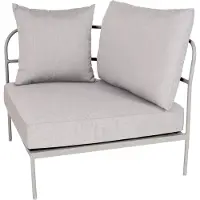 Stern Coco Lounge Eckelement Aluminium greige inkl. Kissen