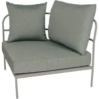 Stern Coco Lounge Eckelement Aluminium greige inkl. Kissen