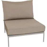 Stern Coco Lounge Mittelelement Aluminium greige inkl. Kissen