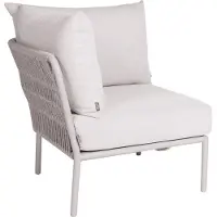 Stern Romy Lounge Eckelement Aluminium greige inkl. Kissen