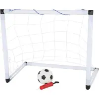 Lobbes Fußballtor 55x35x45 cm mit Ball und Ballpumpe für Kinder ab 3 Jahren