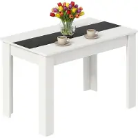 VCM Esstisch, Holzwerkstoff Küchentisch H. 75 x B. 140 x T. 80 cm, kompakter Speisetisch für Küche & Essbereich, Tisch Disalo