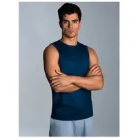 Trigema Trägertop "Trägershirt aus Single-Jersey", Gr. 5XL, night, blau, Single Jersey, 100% Baumwolle, Basic, lang, Rundhals, Tops Trägertop