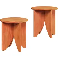 vidaXL Couchtisch 2 stk. Wachsbraun 41,5 x 41,5 x 44 cm