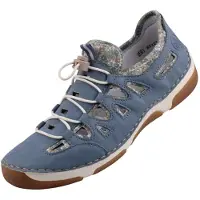 Rieker 55956 10 Damen Sneaker Blau, Blau, Gr. 43