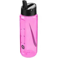 Nike - "Renew Recharge" Strohflasche, Trinkhalm, 700ml (Pink/Schwarz)