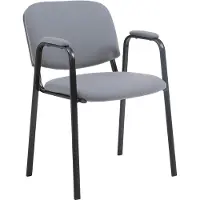 CLP Stapelstuhl Ken Pro Stoff Stoff HBT: 79x53x55 cm grau