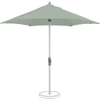 Glatz Suncomfort by , Sonnenschirm / Mittelstockschirm "Shell Turn 300", frost green, Ø 300 cm