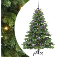 vidaXL Leif (mit LEDs und lilafarbenen Bällen)
