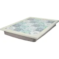 Creative Tops Cushioned Chafing Tray, 44 x 34 cm, Kacheldesign, Farbe White und Türkis