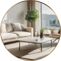 CLP Wandspiegel Elsie gold matt/XL