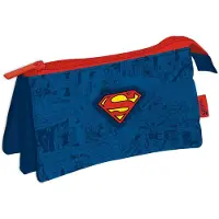 Arditex Superman Comic 3-Fach Federmäppchen 21 cm
