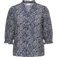 ONLY Carmakoma Druckbluse "CARRAYA 3/4 SHIRT WVN NOOS"