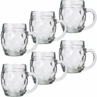 Stölzle Bierkrug "Bierkrüge Tübinger 500 ml 6er Set transparent" spülmaschinenfest, wunderbar alltagstauglich, sehr bruchsicher