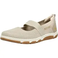 Mustang Damenschuhe Halbschuhe Slipper Beige Freizeit, Schuhgröße:39 EU