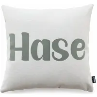 Done. Dekokissen "HASE" Weicher Chenille-Stoff Kuschelige Beflockung