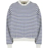 Urban Classics Sweater "Damen Ladies Oversized Striped Crewneck"