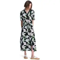 Roxy Sommerkleid "Island Escape", Damen, Gr. M, US-Größen, bunt (anthrazit spring charming), Obermaterial: 100% Viskose., Kleider Sommerkleid