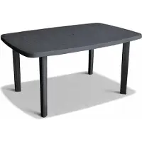 Mojawo Gartentisch Anthrazit 140x90x72cm