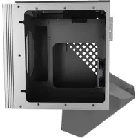 Azza CUBE MINI 805, Cube, PC, Silber, Mini-ATX, Aluminium, Gehärtetes Glas, Multi