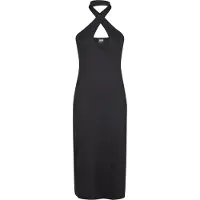 Urban Classics Shirtkleid "Ladies Crossed Neckholder Dress" 1 Stk. tlg.