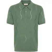 Blend Stilvolles Kurzarm Poloshirt Knopfleiste Rundhals Casual Größe: L (41/42)