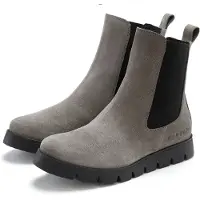 Elbsand Stiefelette Schlupfstiefel, Stiefel, Sommerstiefelette, Boots, Lederstiefelette grau Größe 36