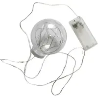 Linder Exclusiv GmbH LED Kugel Lichterkette 3er-Set 20 Micro LED Ø 8cm warmweiß Batterie Lichterkugel