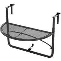 Outsunny Balkonhängetisch, BxHxT: 60 x 50 x 45 cm, Gestell aus Metall - weiss