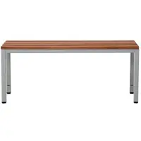Proregal Sitzbank Seal Freistehend Grau/Buche Ohne Rückenlehne HxBxT 40 x 80 x 40 cm Holz