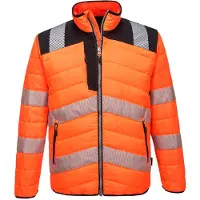 Portwest Warnschutz Steppjacke PW371" PW3 - Orange/Schwarz L"
