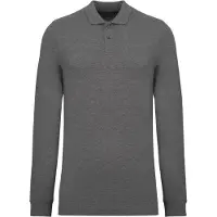 Kariban Herren Piqué-Polohemd lange Ärmel Bio-180