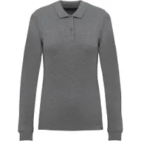 Kariban Damen Piqué-Polohemd lange Ärmel Bio180