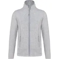 Kariban Damen Fleece Jacke Micro Fleecejacke Windjacke Winterjacke, Größe:4XL, Farbe:Ash Heather