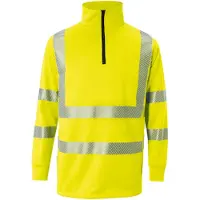 Kübler REFLECTIQ Zip-Sweatshirt PSA 2 warngelb M - 5046 8344-34-M - warngelb