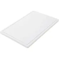 Haug Bürsten SCHNEIDEBRETT GROß, PE, RUTSCHFEST, 600X400X20MM Weiß