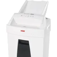 HSM Aktenvernichter SECURIO AF100, Sicherheitsstufe 4, Partikelschnitt 4 x 25 mm, 8 Blatt, Autofeed, weiß